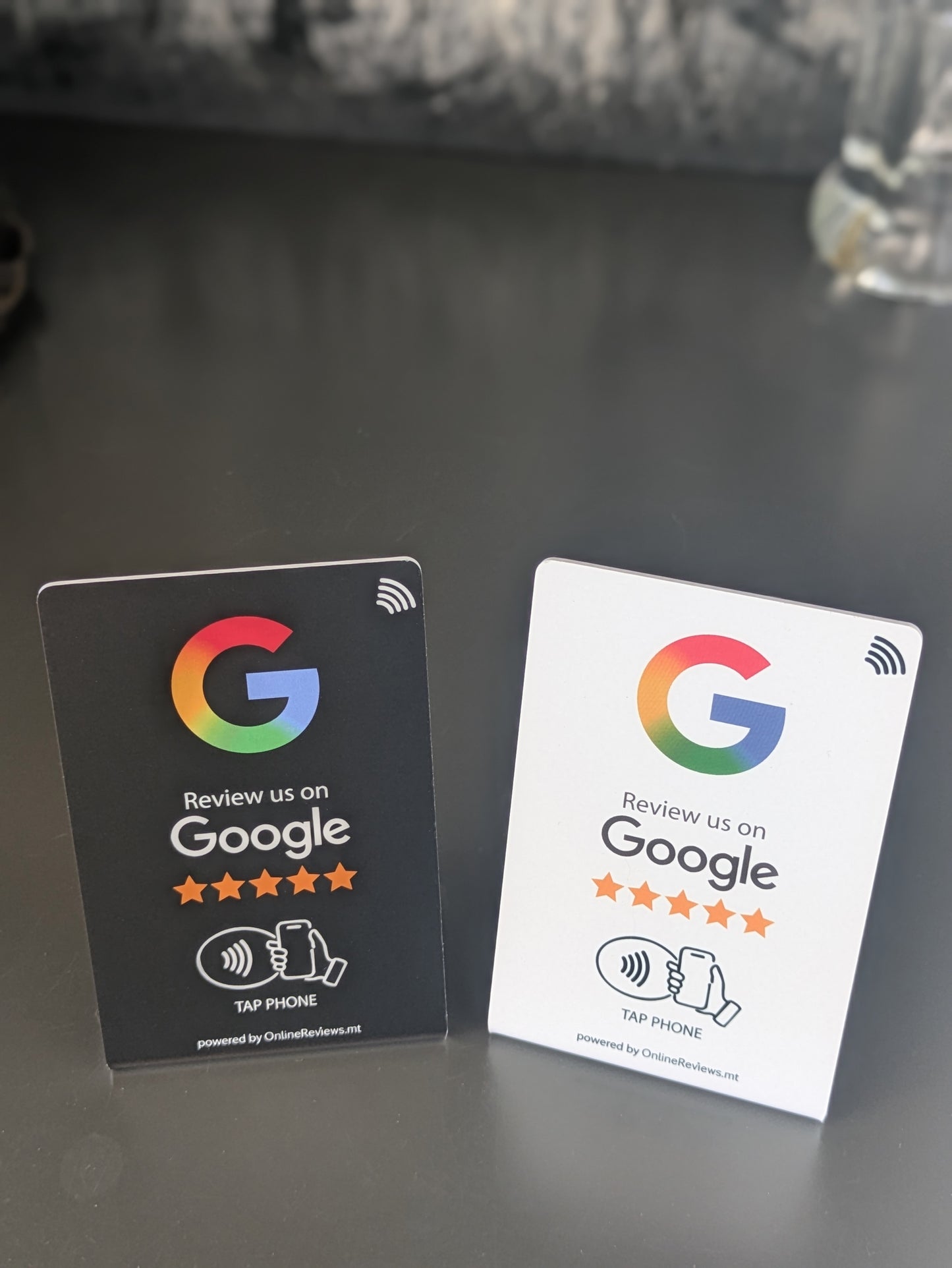 Google Review Stand - Small 7cm x 10.5cm (NFC Tap only)
