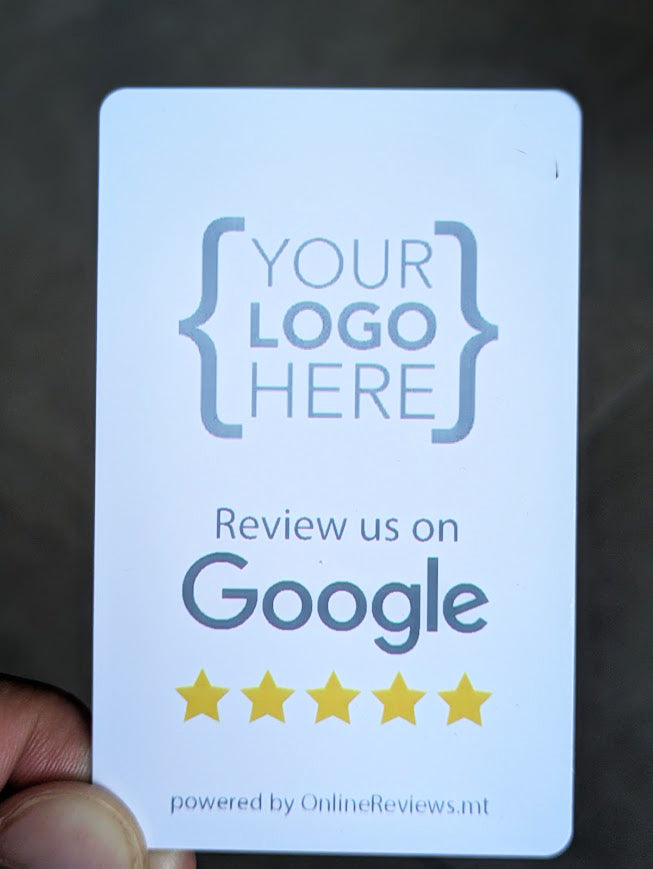 Custom Review Cards (QR Code only) - Pack of 3 cards